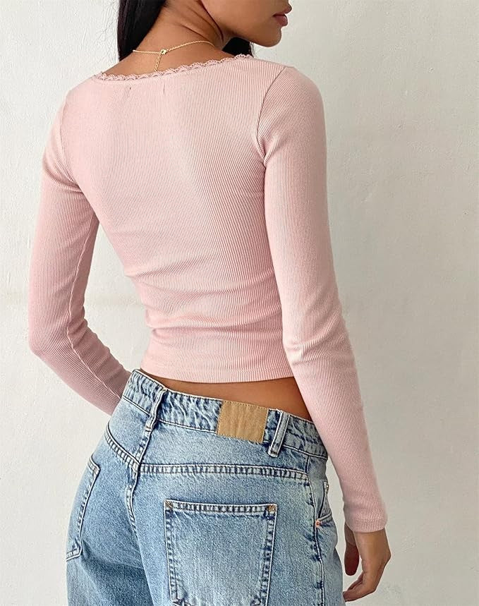 Lace Trim Tee