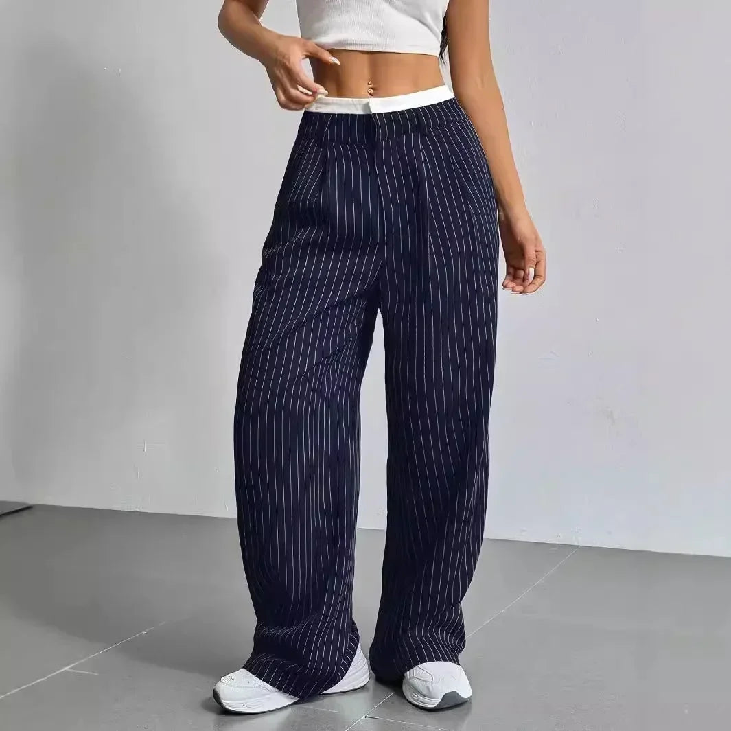 Striped Wide Pants