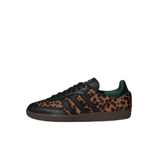Adidas Samba OG Black Green Leopard