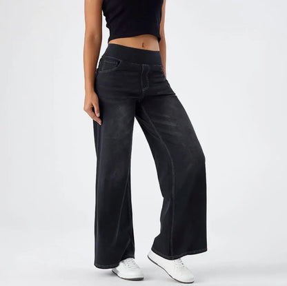 High-Waist Wide-Leg Jeans
