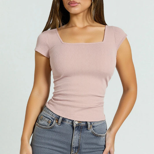 Square Neck Slim Tee