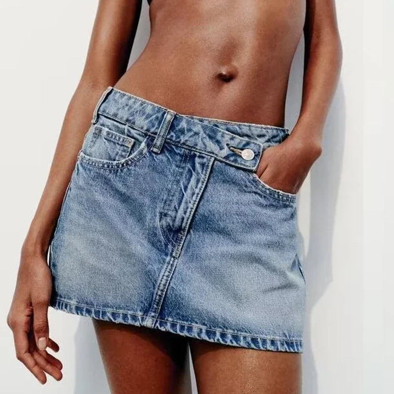 Denim Mini Skirt