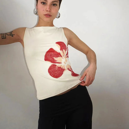 Floral Broadcloth Tank