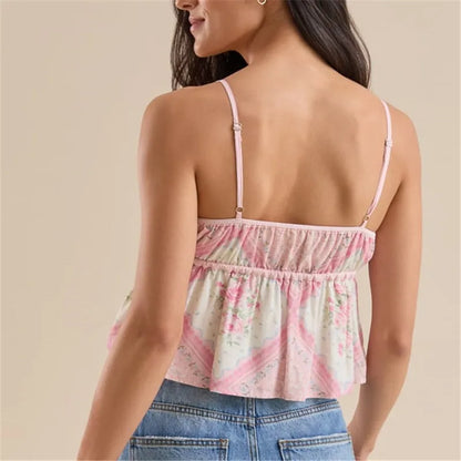 Floral Ruffle Cami