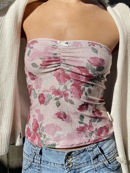 Ruched Tube Top