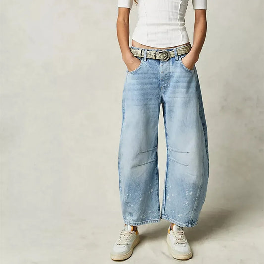 Wide Leg Denim Pants
