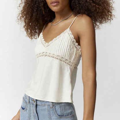 Lace-Trimmed Backless Camisole