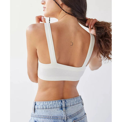 Ribbed Knit Corset-Style Top