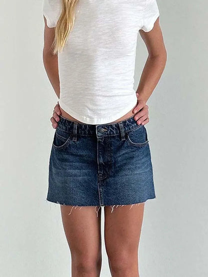 Denim Mini Skirt