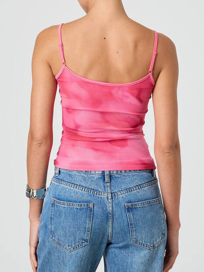 Floral Open-Back Cami