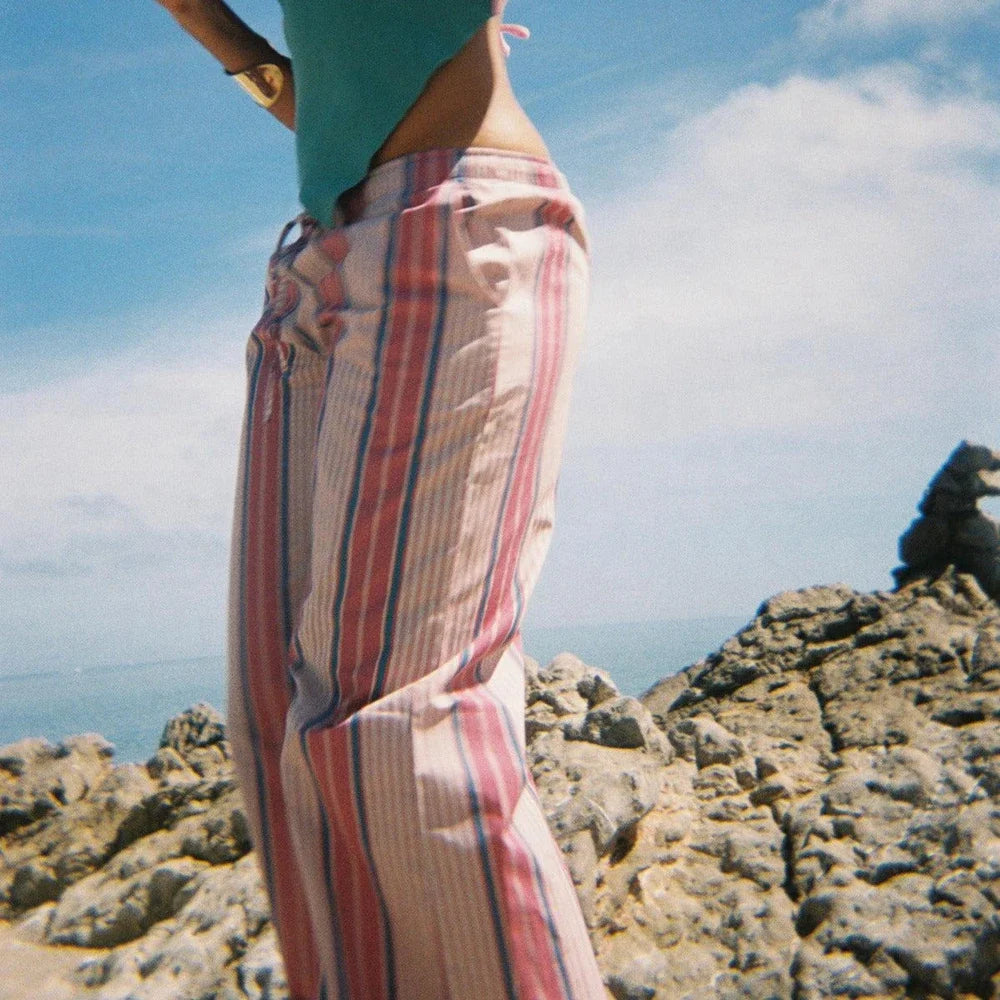 Striped Wide Leg Pants