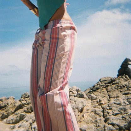Striped Wide Leg Pants