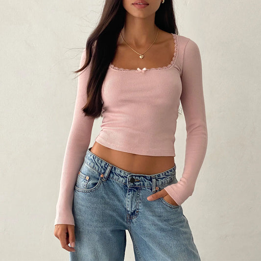 Lace Trim Tee