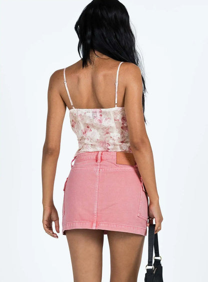 Denim Pocket Mini Skirt