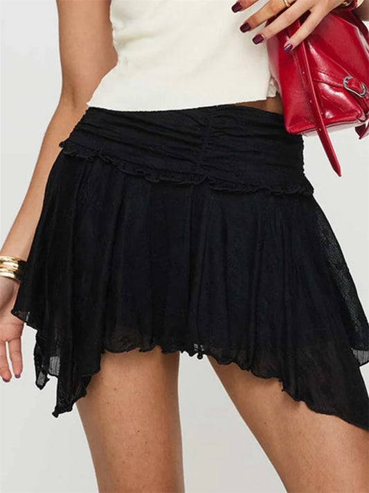 Ruffled Mini Skirt
