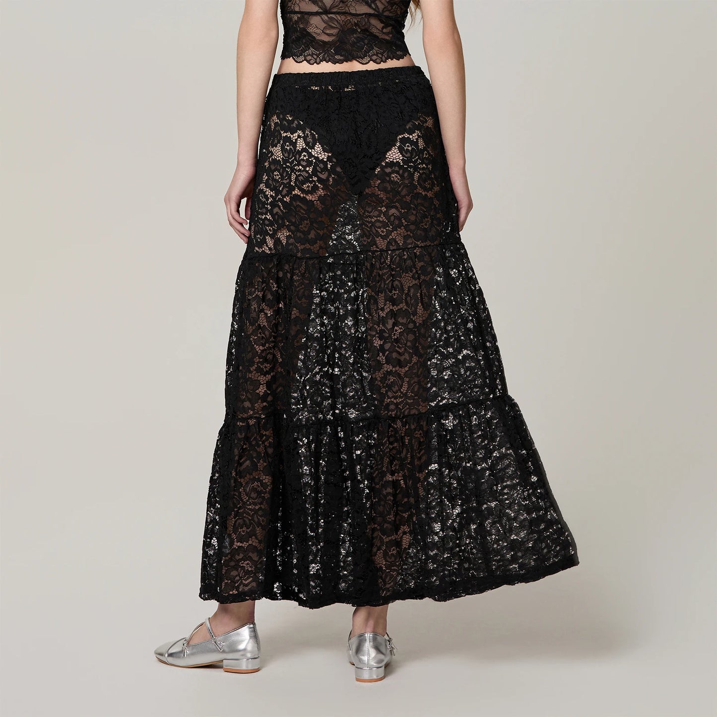 Lace Sheer Skirt