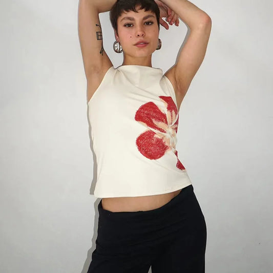Floral Broadcloth Tank