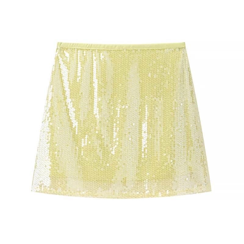 Sequin Mini Skirt