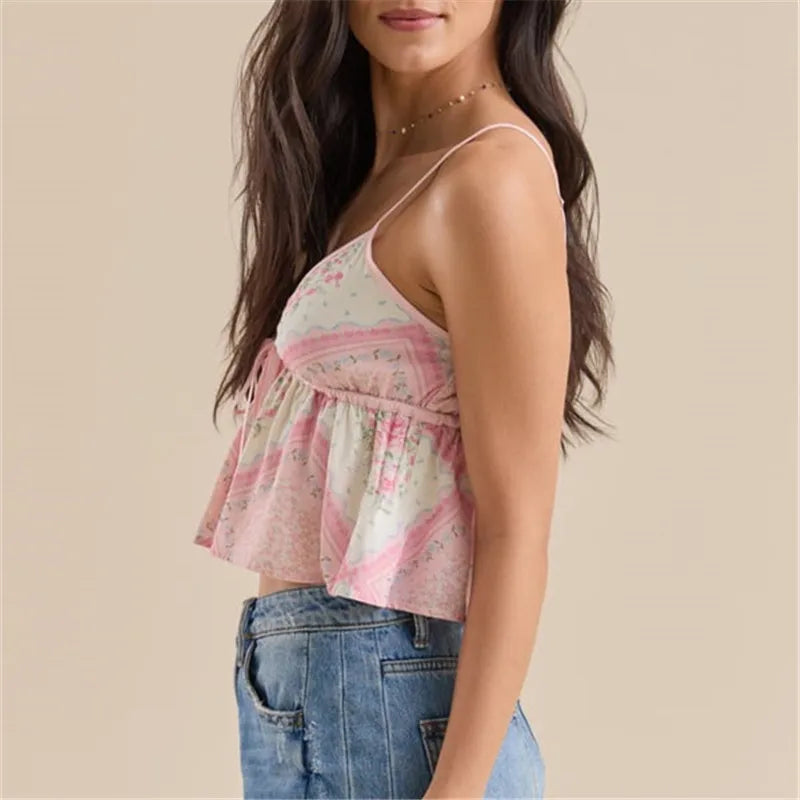 Floral Ruffle Cami