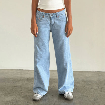 Low Waist Straight Jeans