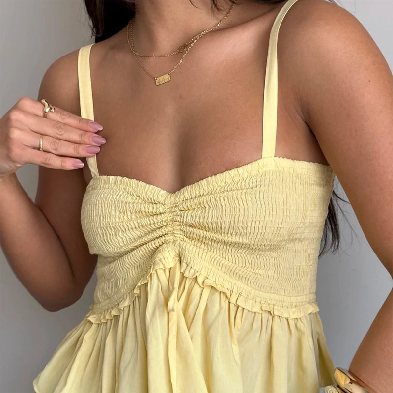 Shirred Cami Top