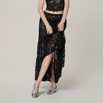 Lace Sheer Skirt