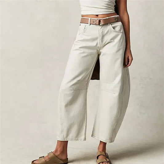 Wide Leg Denim Pants