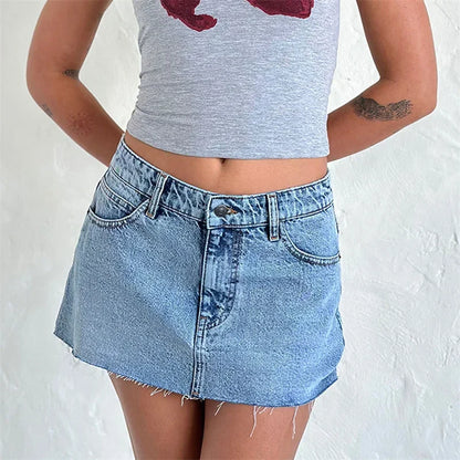 Denim Mini Skirt