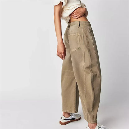 Wide Leg Denim Pants