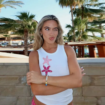 Sequin Strap Tank Top
