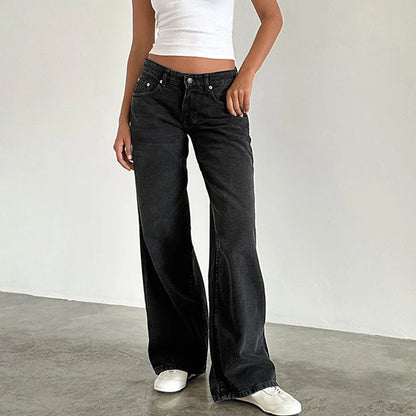 Wide Leg Denim Jeans