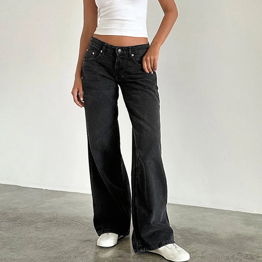 Wide Leg Denim Jeans