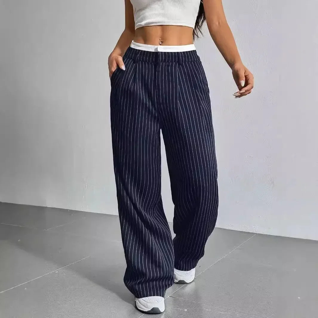 Striped Wide Pants
