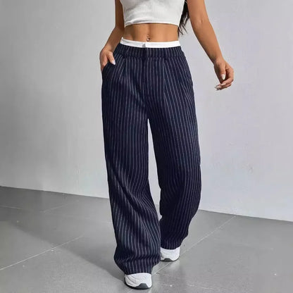 Striped Wide Pants