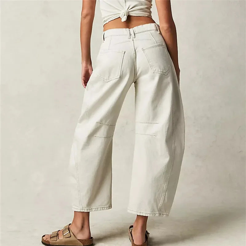 Wide Leg Denim Pants
