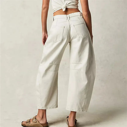 Wide Leg Denim Pants
