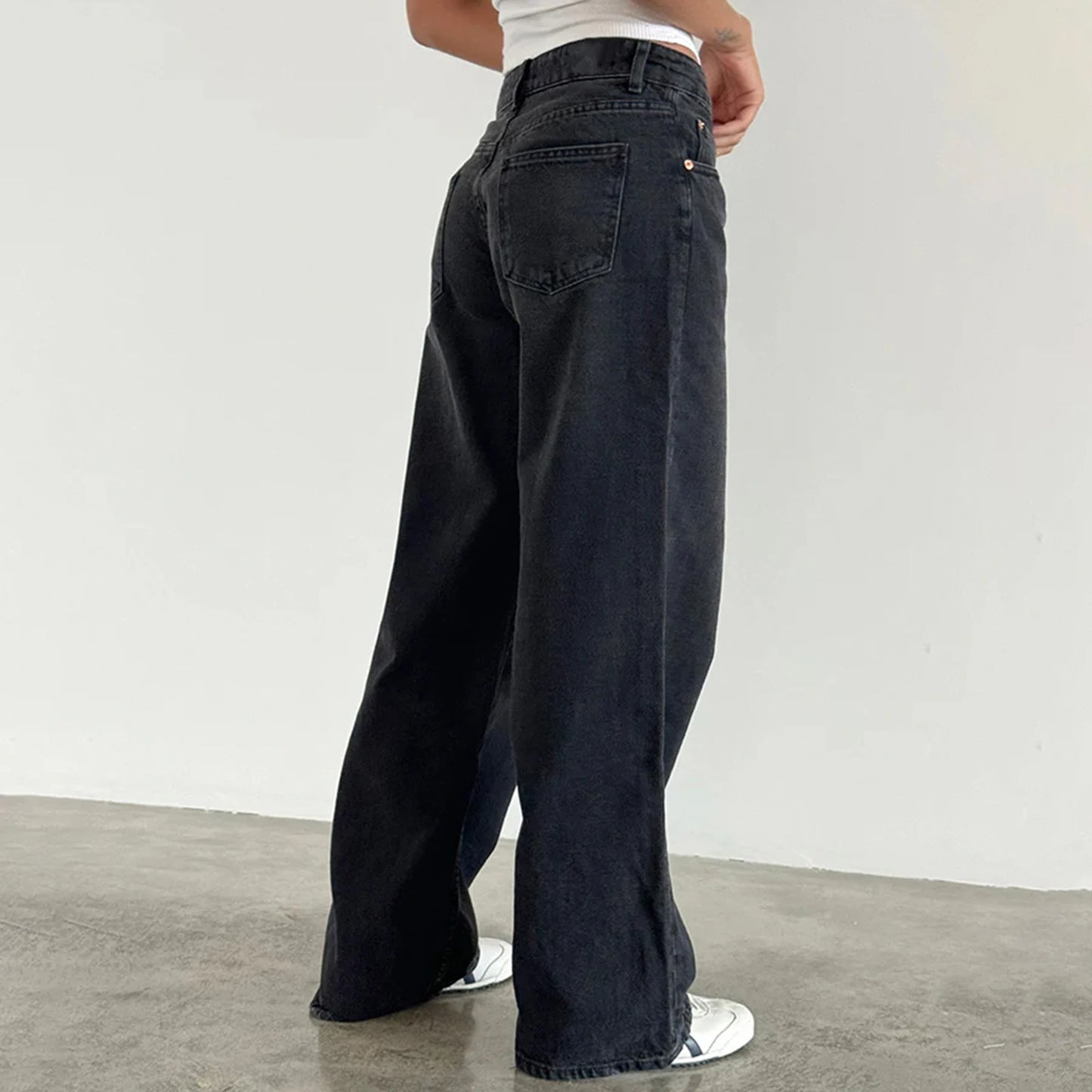 Wide Leg Denim Jeans