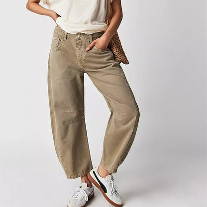 Wide Leg Denim Pants