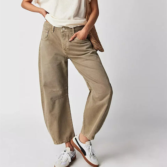 Wide Leg Denim Pants