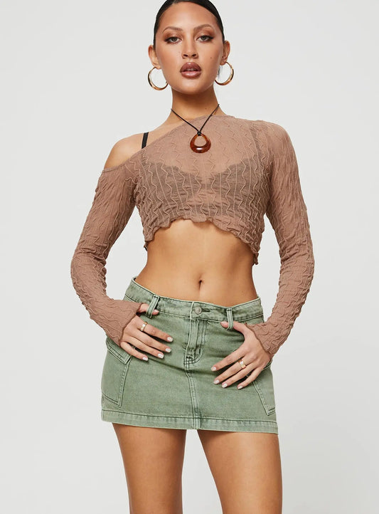 Denim Pocket Mini Skirt