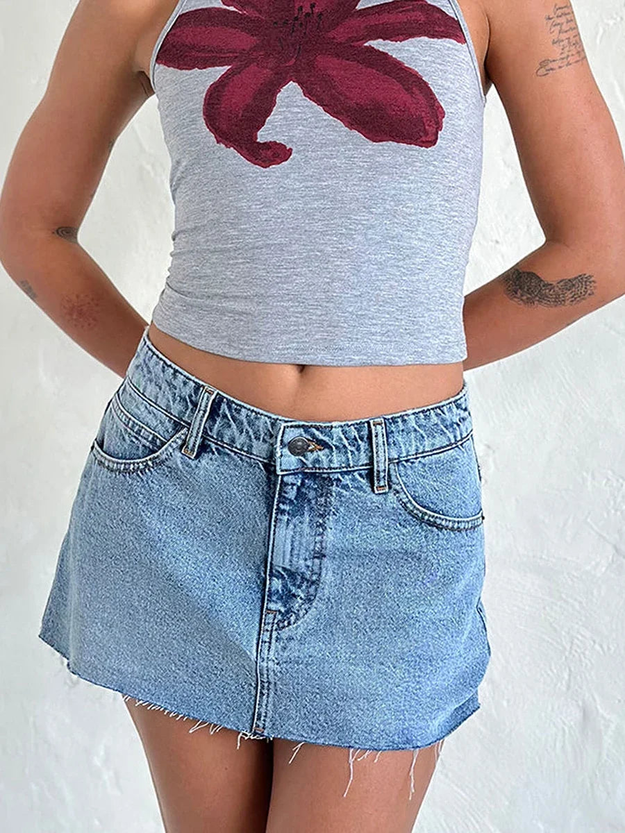 Denim Mini Skirt
