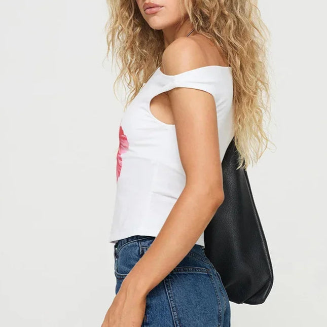 Floral Slash-Back Top
