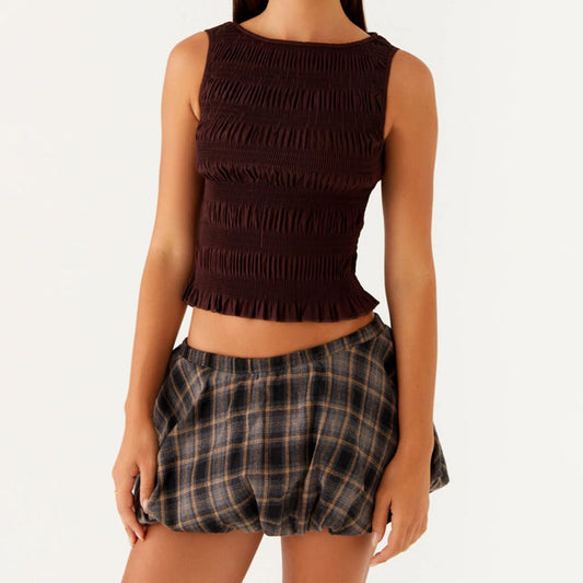 Velvet Sleeveless Top