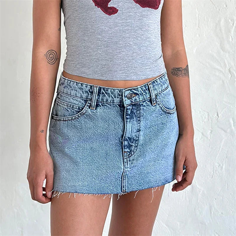 Denim Mini Skirt