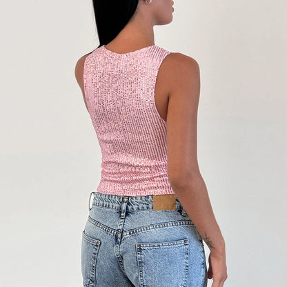 Sequin Crop Tank