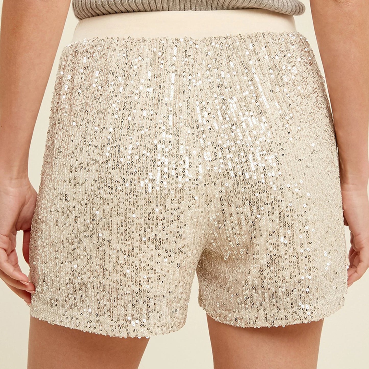 Velvet Sequin Lounge Shorts