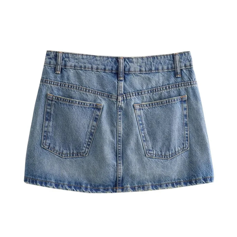 Denim Mini Skirt