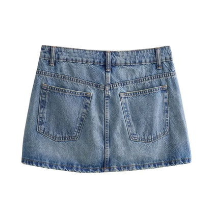 Denim Mini Skirt