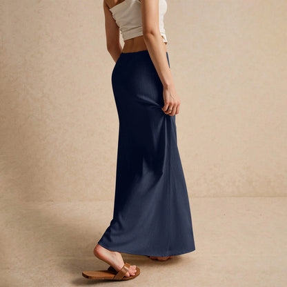 Maxi Skirt with Drawstring