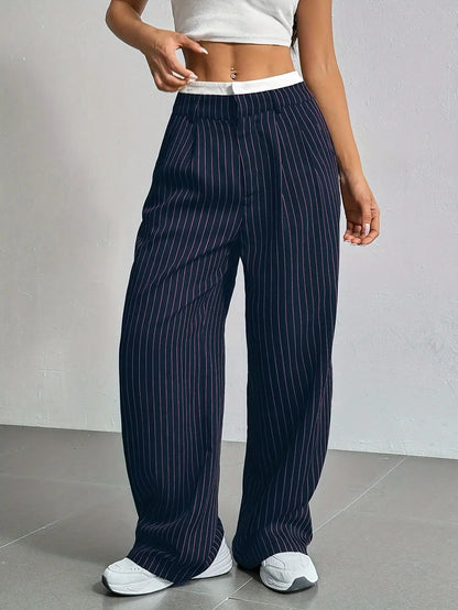 Striped Wide Pants